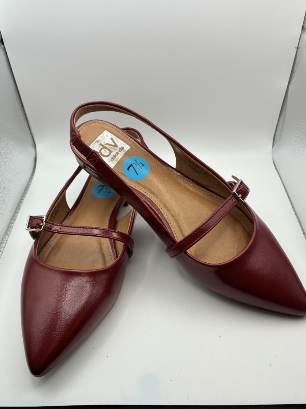 Dolce Vita red Carder slingback flats